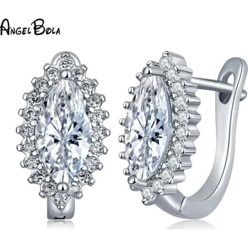 New High Quality Zircon Angel Tears Water Dangle Earrings Wedding Party Texture Jewelry Cute Water Drop Earrings Women