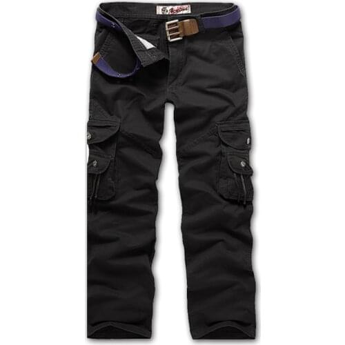 New fashion men cargo pants baggy pants cotton trousers M-3XL AYG16