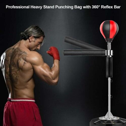 Fitness Equipment Boxing Professional Boxing Bag Heavy Stand Punching Bag With 360 Degree Reflex Boxing Bar