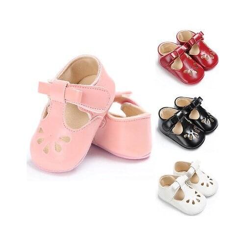 Baby First Walkers Toddler Soft Soled Pre-walker Leather Princess Baby Non-slip Shoes