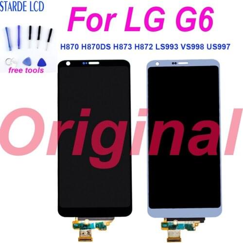 ORIGINAL 5.5" LCD Display Touch Screen Digitizer with Frame Replacement For LG G6 H870 H870DS H873 H872 LS993 VS998 US997