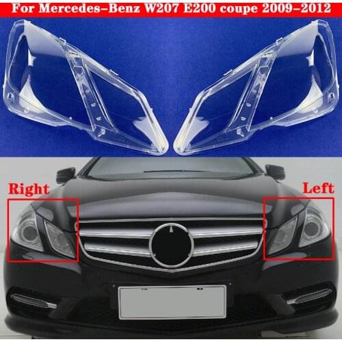 Car Front Headlight Cover Headlamp Lampshade For Mercedes-Benz E-class W207 2009-2012 E200 coupe Lampcover glass Lens Shell Caps