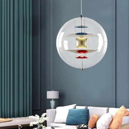 Italian Creative Technology Planet Acrylic Chandelier Living Room Pendant Modern Light Fixture Dinning Room Lights Led Pendant
