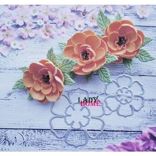 New Design Flowers Metal Cutting Dies Cut Die Mold Decoration Scrapbook Paper Knife Mould Blade Stencils Dies Cut New 2020