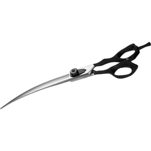 8 Inch High Grade Japanese Stainless Steel 440C Professional Pet Dog Hair Cutting Grooming Curved Scissors