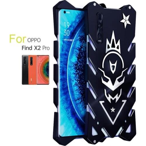 Shockproof Metal Armor Phone Case For OPPO Find X2 Pro Case Luxury Aluminum Find X2 Cover Coque For OPPO Find X2 Pro Funda Case