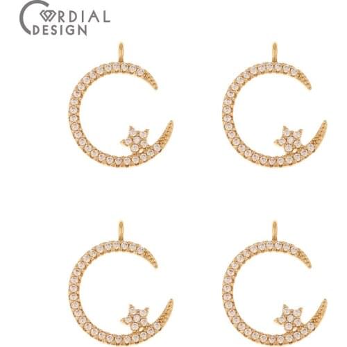 Cordial Design 30Pcs 18*20MM Jewelry Accessories/DIY Charms/Jewelry Findings & Components/CZ Pendant/Hand Made/Earrings Making