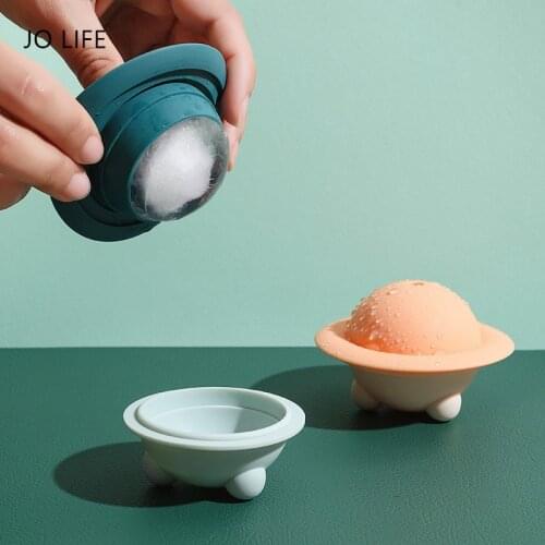 JO LIFE Silicone Round Ball Ice Cube Mold DIY Ice Cream Mould Cocktail Whiskey Ice Tray Maker for Bar Tool Kitchen Gadget