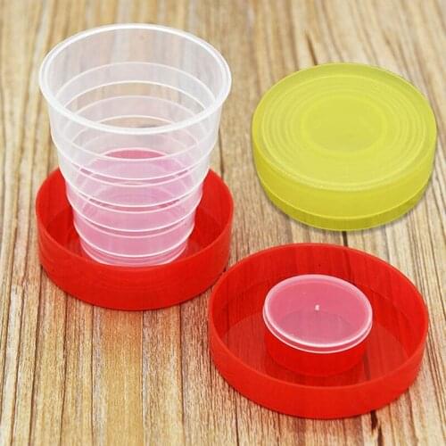 Folding Portable Collapsible Plastic Cups Telescopic Cups Camping Hiking Drinkware