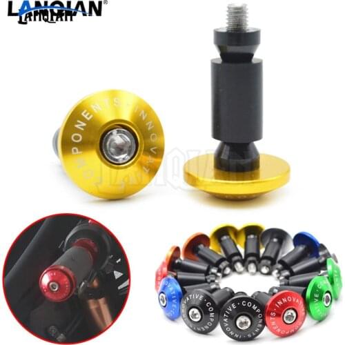 Universal 7/8 22mm motorcycle handlebar end grips Anti Vibration Silder Plug for Aprilia RST1000 RSV MILLE RSV4 SHIVER TUONO V4R