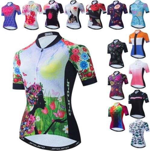 Weimostar Womens Cycling Jersey Short Sleeve Pro Cycling Clothing Breathable MTB Bike Jersey Tops Racing Sport Bicycle Shirt
