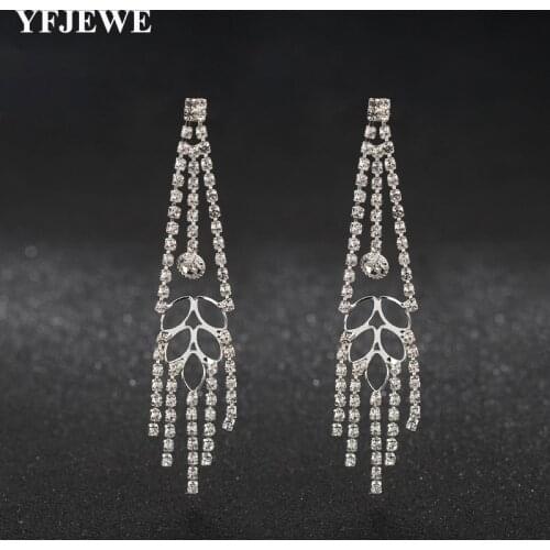 YFJEWE New Trendy Triangle Design Dangle Earrings for Women Fashion Ear Jewelry Dangle Earring Party Gift Accessories E560