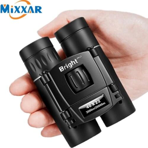 ZK30 40x22 HD Powerful Binoculars 2000M Long Range Folding Mini Telescope BAK4 Optics For Hunting Sports Outdoor Camping Travel