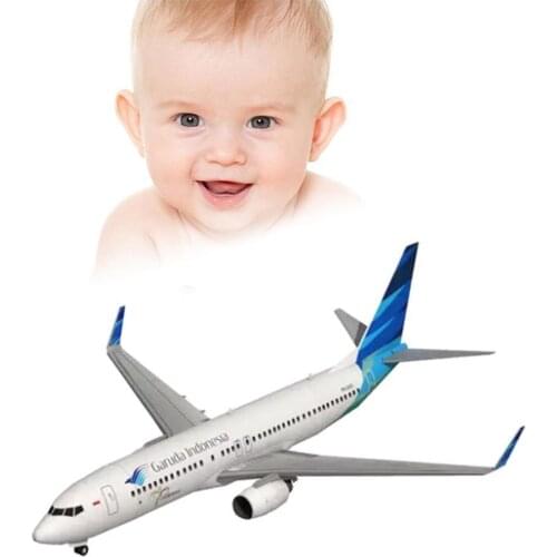 1:100 Boeing 737-800 Airplane Indonesia Eagle Paper Toy Puzzle Model Diy Model Airplane Origami Handmade X6K8