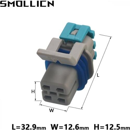 5/20/50 Set 4 Pin Delphi GM LS2 O2 Waterproof Socket Auto Electrical Connector Oxygen Sensor Plug 15326423 12176896