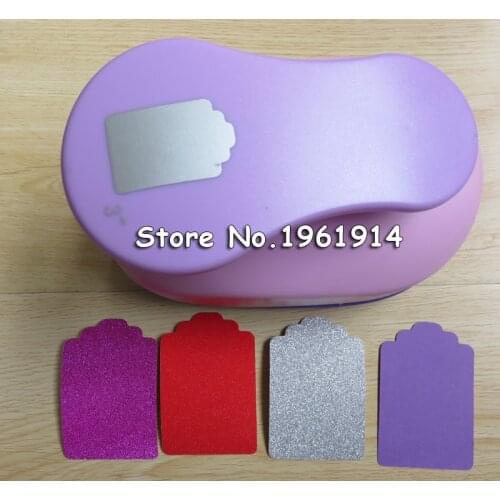 1 pc free shipping 3 inch hang tag design foam paper punch for scrapbooking handmade punch scrapbooking eva punch for DIY