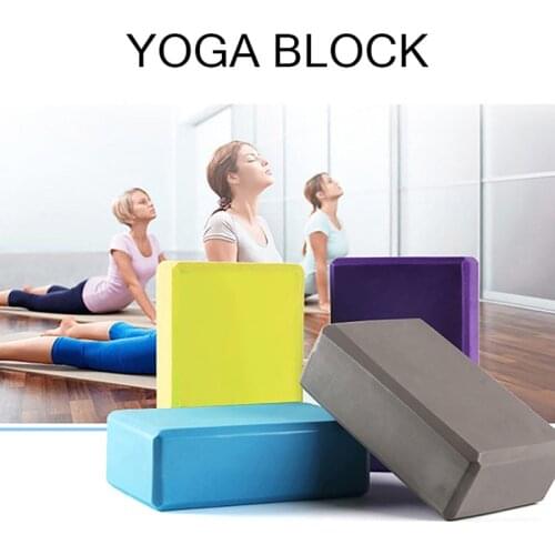 1Pc Yoga Block Foam Gym Fitness Set EVA Yoga Block Colorful Foam Block Brick Exercise Workout Training Body Building Equipment