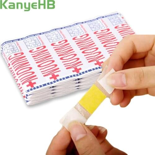 100pcs Medical Waterproof Breathable Band Aids Cushion Adhesive Plaster Wound Hemostasis Stickers Band First Aid Bandage H050