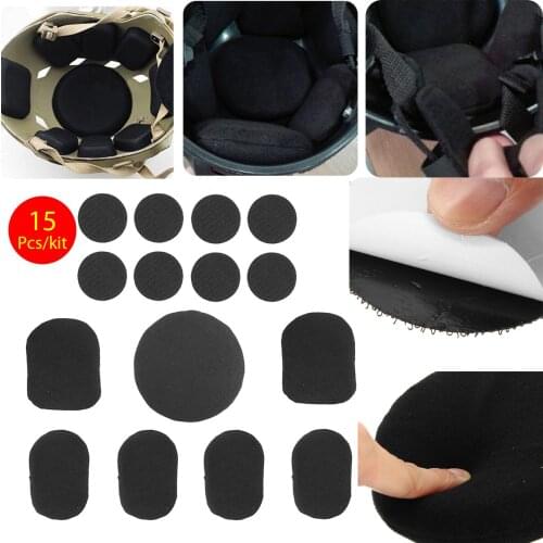 15Pcs Helmet Airsoft Military Tactical Protective Pads Memory sponge pad Riding Helmet CP FMA Helmet Articles Combat Paintball