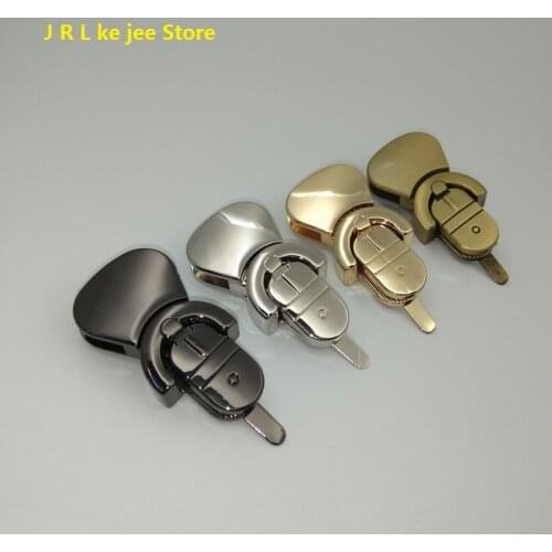 2pcs/10pcs/30pcs 4-color high-grade zinc alloy metal buckle lock for men and women handbags accessories