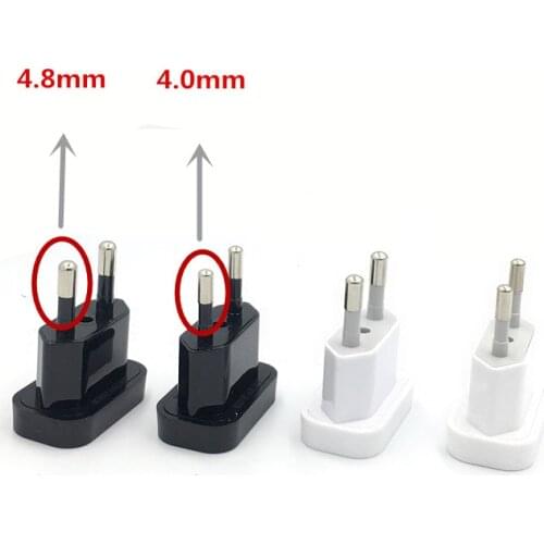 2PCS EU KR Plug Adapter US China Japan To EU Europ Plug Adapter Converter Travel Adapter US to EU Converter Electrical Socket