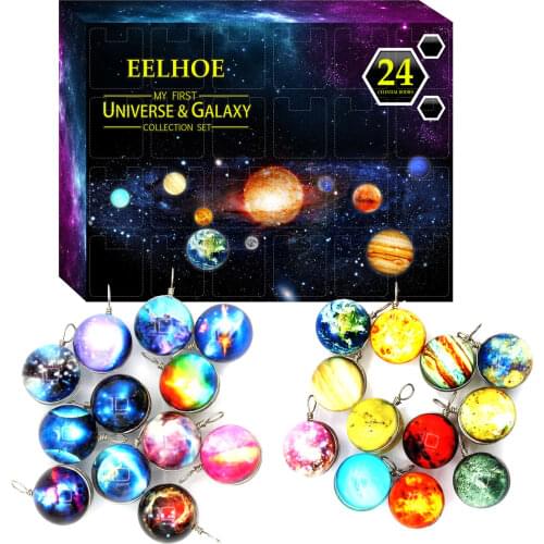 2020 Christmas Advent Calendar 24pcs Universe Galaxy Gift Box Childrens Educational Toys