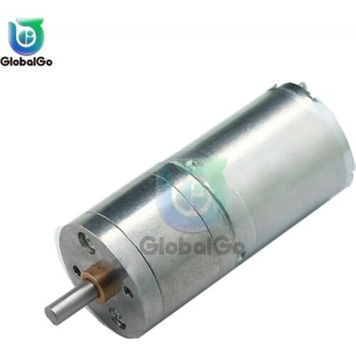 25GA 370 DC reduction gear motor 12V/300RPM RPM Micro Speed Gear Motor With Metal Gearbox Wheel