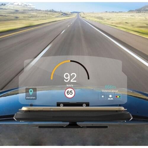 6.5'' Car HUD Holder Head Up Display Projector Bracket For GPS Navigation Phone
