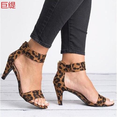 Spring and summer large slim HEELS SANDALS