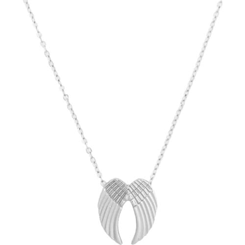 Angel Wing Pendant Chain Necklace on for Women Fashion Trendy Jewelry Gift Presents Female Ladies Girlfriend Couple Choker