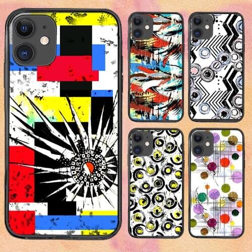 Graffiti Black white Phone Case For iphone 12 11 6 Mini Pro XS Max X XR 7 8 Plus Soft TPU Cover 12Pro 11Pro 12Mini
