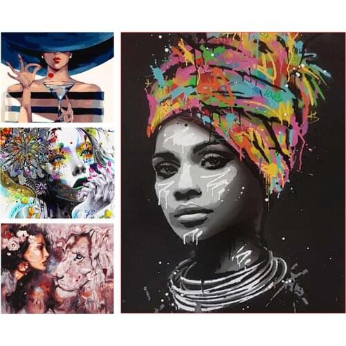 Spring Outing Decompression Digital Art Oil Painting DIY Abstract Beauty Animal Handmade Decoration Frameless