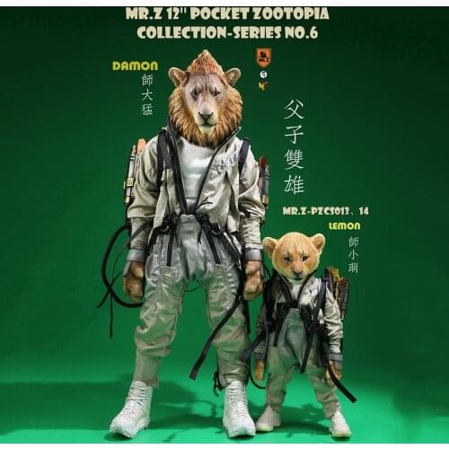 1/6 Scale Figure Scene Accessories MR.Z 12'' Pocket ZOOTOPIA No.6 LEMON/DAMON Anime Figure Model for 12'' Action Figure