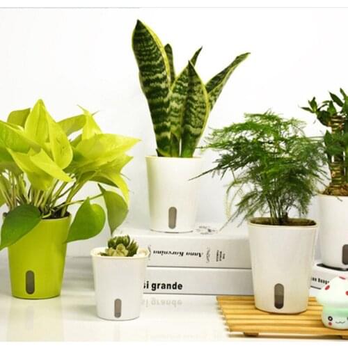 Automatic Self Watering Flower Plants Pot Put In Floor Irrigation For Garden Indoor Home Decoration Gardening Flower Pots