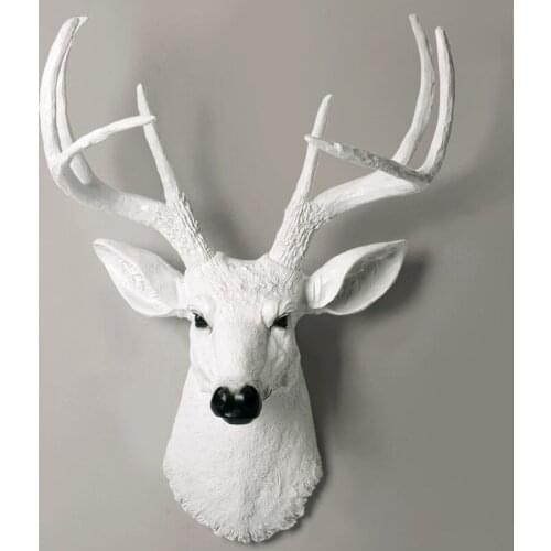 HOT SALE ANIMAL HEAD HEAD SCULPTURE WALL HANGING STATUE DECOR HOME DECORATION ACCESSORIES DEER HEAD ABSTRACT SCULPTURE