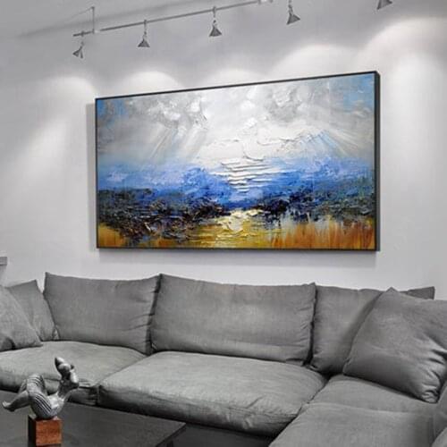 Hot Sale Landscape Oil Painting Unframed Art Wall Art Abstract Colorful Oil Painting for Room Wall Oil Painting Decor on Canvas