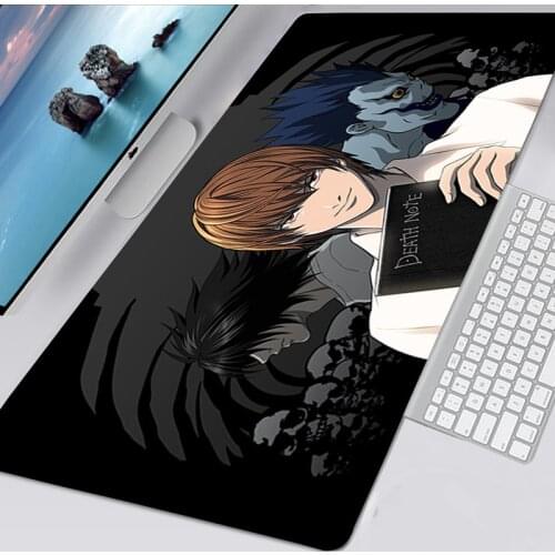Death Note XL 700X300 Anime Mousepad HD Printing Computer Gamers Locking Lock Edge Mouse Pad XXL 900x400mm Keyboard PC Desk Pad