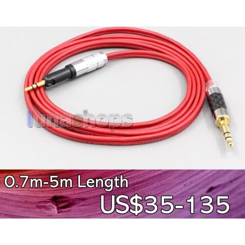 LN006690 4.4mm XLR 2.5mm 3.5mm 99% Pure PCOCC Earphone Cable For Audio Technica ATH-M50x ATH-M40x ATH-M70x