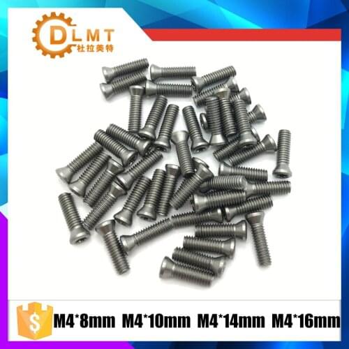 M4*8mm 9mm 10mm 12mm 14mm 16mm 50pcs Insert Torx Screw CNC Accessories Lathe Tool or Blade Cutter Bar