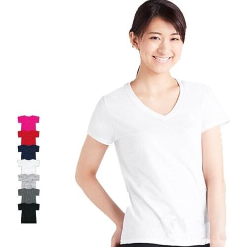 MRMT 2021 Brand New Womens T-shirt Pure White V-collar Loose Women T-shirt for Female Cotton 100% Bottom Tops Woman T shirt