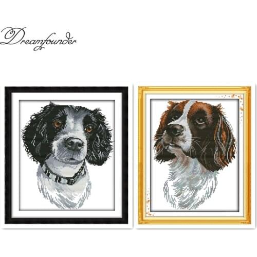 The Irish Setter (2) cross stitch kit DMC color thread 14ct 11ct count print canvas stitches embroidery DIY handmade needlework