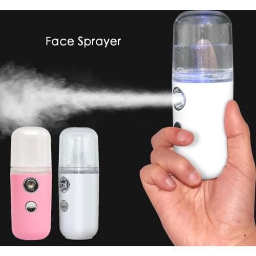 Small Wireless Nano Personal Face Sprayer Cool Mist Maker Fogger Humidifier 30ml Spray Beauty Tool Portable Rechargeable