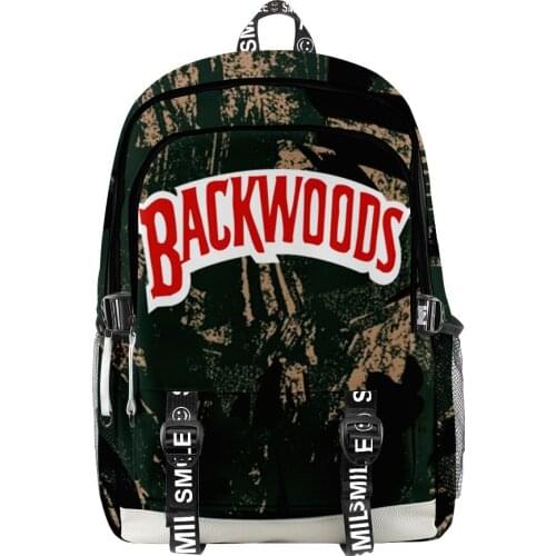 New 3D Backpack BACKWOODS Cigar 3D Printing Color Printing Travel Outing Student School Bag Travel Bag Outdoor Bag High Quality