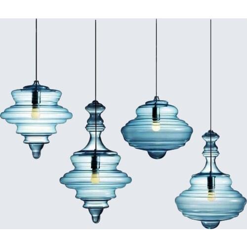 High End Nordic Designer Handmade Special-shaped Crystal Glass E27 Pendnat Light For Living Room Dining Room Cafe Bar Deco 1957