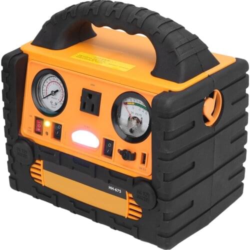 Battery connector battery terminal cover Car Jump Starter with 200W Inverter 260PSI Air Compressor for Automobile Motorbike