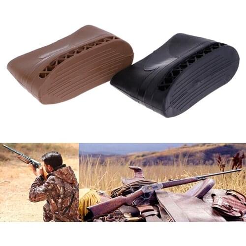 Hunting Rifle Rubber Recoil Pad Tactical Shotgun Slip-On Buttstock Extension Protector Rubber Gun Butt Accessories 2 Colors