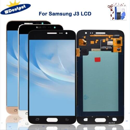 Super AMOLED For Samsung Galaxy J3110 J3 Pro LCD Display Touch Screen Digitizer For Samsung J3P J3110 Display Replacement Parts