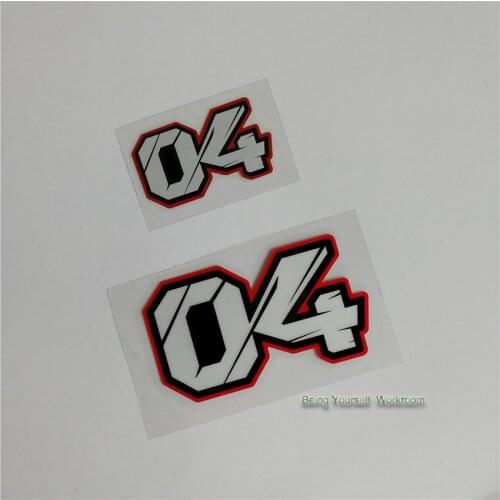 Reflective Motorsport No.04 Sticker Andrea Dovizioso Vnyl Car Sticker Car Styling Motorcycle Race Bike Decals Motocross