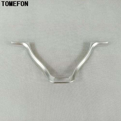 TOMEFON Accessories For KIA Sportage 2016 2017 Fourth generation ABS Chrome Steering Wheel Ring Decoration Cover Car Styling