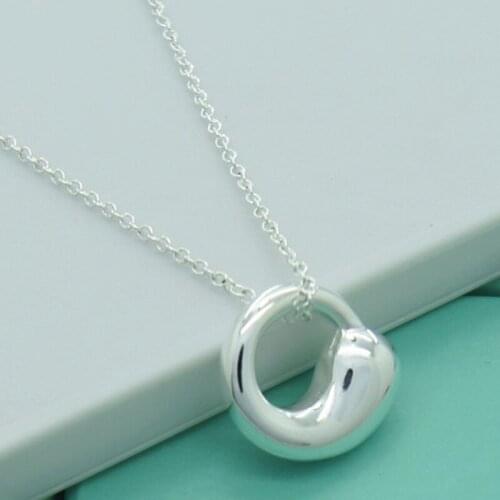 Fashion Jewelry 925 Sterling Silver Necklace Tai Chi Pendant Necklace Silver Chain Mens & Womens Necklaces Jewelry Gifts